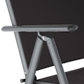 Miniatyrbillede 4 af 7: tectake Klapstol i aluminium 2 stk. -  anthrazit Graphite grey