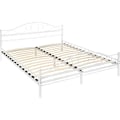 Miniatyrbillede 6 af 6: tectake Sengeramme med lamelbund, Klassisk - 200 x 180 cm White