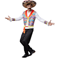 Miniatyrbillede 1 af 9: tectake Flot Mexicaner kostume MultiColor XL