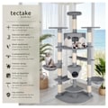 Miniatyrbillede 2 af 9: tectake Kradsetræ Fippi -  grå/hvid White
