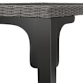 Miniatyrbillede 9 af 11: tectake Polyrattan havebord Foggia med 8 stole Rosarno -  grå Grey