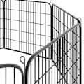 Miniatyrbillede 4 af 11: tectake Hvalpegård, 8-kantet - 80 cm 80 cm Grey