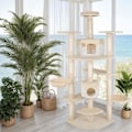 Miniatyrbillede 3 af 9: tectake Kradsetræ Fippi -  beige/hvid White