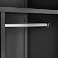 Miniatyrbillede 6 af 8: tectake Låsbart arkivskab med hylder og ophæng -  sort Black