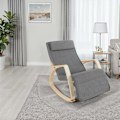 Miniatyrbillede 3 af 7: tectake Gyngestol Onda -  lysegrå Light grey