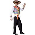 Miniatyrbillede 7 af 9: tectake Flot Mexicaner kostume MultiColor XL