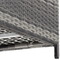 Miniatyrbillede 9 af 11: tectake Hyndeboks med aluminiumsramme og hjul 297L, 117x54x64cm -  grå Grey