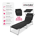 Miniatyrbillede 2 af 11: tectake Solseng Chloé -  sort Black
