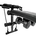 Miniatyrbillede 11 af 11: tectake Træningsbænk Cuttler 129x55x70cm Black
