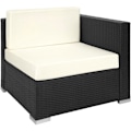 Miniatyrbillede 5 af 11: tectake Polyrattan loungesæt Las Vegas -  sort Black
