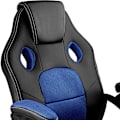 Miniatyrbillede 7 af 10: tectake Gamerstol Mike -  sort/blå Blue