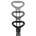 Miniatyrbillede 8 af 11: tectake Trækvogn foldbar Leon, bæreevne 80 kg -  sort Black