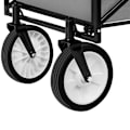 Miniatyrbillede 6 af 9: tectake Foldbar trækvogn, bæreevne 80 kg -  grå Grey