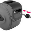 Miniatyrbillede 3 af 6: tectake Trykluftslange med tromle - 30 m 30 m Grey