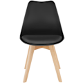 Miniatyrbillede 9 af 11: tectake Spisebordsstole Friederike -  sort Black