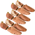 Miniatyrbillede 1 af 7: tectake 3 par luksus skolæster i cedertræ - 46-48 46-48 Brown