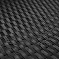 Miniatyrbillede 6 af 9: tectake Polyrattan puf med hynde -  sort/grå Grey