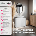 Miniatyrbillede 2 af 11: tectake Badeværelsesskab Idris, 2 rum, belastning 35 kg White