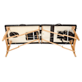 Miniatyrbillede 4 af 10: tectake Massagebriks med 2 zoner, 5cm polstring  + taske -  sort Black