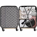 Miniatyrbillede 7 af 10: tectake Kuffertsæt 3-dele hardcase -  champagnefarvet Champagne one size