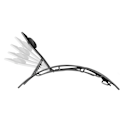 Miniatyrbillede 3 af 11: tectake 2 solsenge Alina -  sort Black