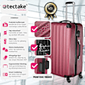 Miniatyrbillede 2 af 11: tectake Kuffertsæt hardcase -  rød Red one size