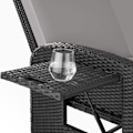 Miniatyrbillede 10 af 11: tectake Polyrattan havesofa Kreta med overtræk -  sort/grå Grey