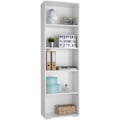 Miniatyrbillede 5 af 7: tectake Bogreol Lexi 5 rum 60x30x190cm -  hvid White