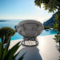 Miniatyrbillede 9 af 10: tectake Polyrattan havestol Gargano -  sort Black