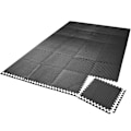 Miniatyrbillede 1 af 10: tectake Fitnessgulv med 24 brikker -  sort Black