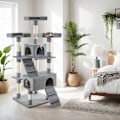 Miniatyrbillede 3 af 10: tectake Kradsetræ Barney -  grå Grey