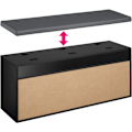 Miniatyrbillede 4 af 7: tectake Skoreol Natalya 104x30x49cm -  sort Black
