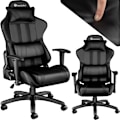 Miniatyrbillede 1 af 10: tectake Premium gamerstol -  sort Black