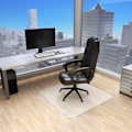 Miniatyrbillede 2 af 3: tectake Underlag til kontorstol - 120 x 120 cm 120 x 120 cm White