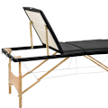 Miniatyrbillede 6 af 11: tectake Massagebriks med 3 zoner, polstring + taske -  sort Black