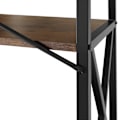 Miniatyrbillede 5 af 9: tectake Reol Barry 61,5x31,5x133,5cm -  Industrielt mørkt træ, rustikt Dark brown