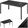 Miniatyrbillede 1 af 7: tectake Havebord Bianca 150x90x74,5cm -  sort/sort Black