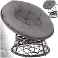 Miniatyrbillede 7 af 10: tectake Polyrattan havestol Gargano -  grå Grey