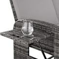 Miniatyrbillede 11 af 11: tectake Polyrattan havesofa Kreta med overtræk -  grå Grey