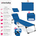 Miniatyrbillede 2 af 11: tectake Solseng Aurelie af aluminium, 6-trins -  blå Blue