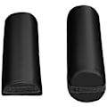 Miniatyrbillede 6 af 10: tectake Massagebriks med 2 zoner, polstring, massageruller og aluminiumsstel -  sort Black