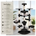 Miniatyrbillede 2 af 9: tectake Kradsetræ Nelly -  sort/hvid White