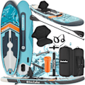Miniatyrbillede 1 af 11: tectake Paddleboard Zenon, 2 i 1 oppustelig -  turkis/orange Turquoise