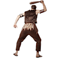 Miniatyrbillede 2 af 9: tectake Stenaldermand kostume Brown M