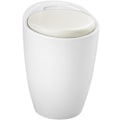 Miniatyrbillede 1 af 4: tectake Skammel med opbevaringsplads -  hvid White