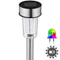 Miniatyrbillede 3 af 4: tectake 24x LED lampe med solceller og farvet lys Silver