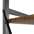 Miniatyrbillede 7 af 10: tectake Reol Manchester 47,5 x 34,5 x 151,5 cm -  Industrielt mørkt træ, rustikt Dark brown