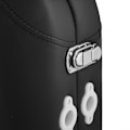 Miniatyrbillede 7 af 10: tectake Massagebriks med 2 zoner, polstring, massageruller og aluminiumsstel -  sort Black