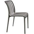 Miniatyrbillede 6 af 11: Havestole Alcudia, vejrbestandige, stabelbare - anthrazit,Sæt med 2 stk. Graphite grey