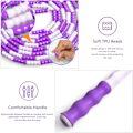 Miniatyrbillede 3 af 5: Hopprep Beaded Hopprep, hopprep Justerbar for voksne Purple soft beads